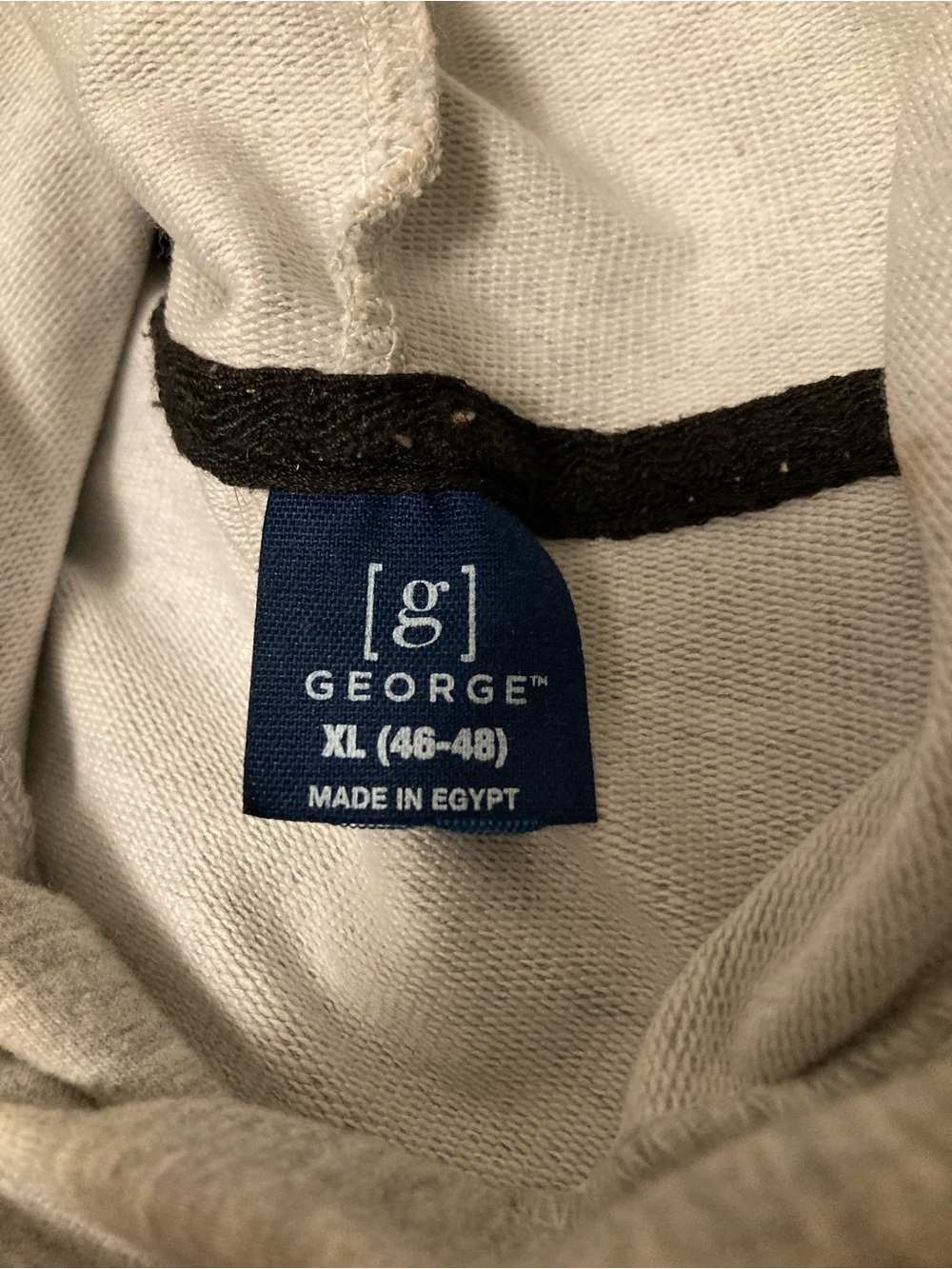 George Men’s Hooded Sweatshirt in Light Gray